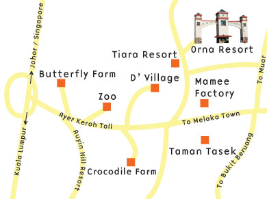 Orna Location Map